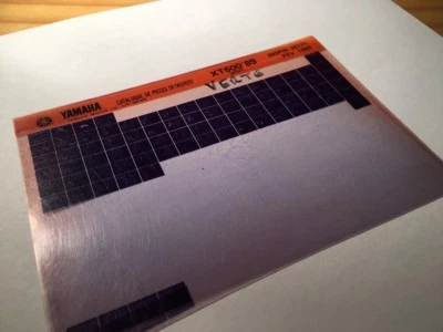 Yamaha XT600 1989 3PW1 XT 600 600XT Micro Enchufe Piezas List Katalog Microficha - Imagen 1 de 2