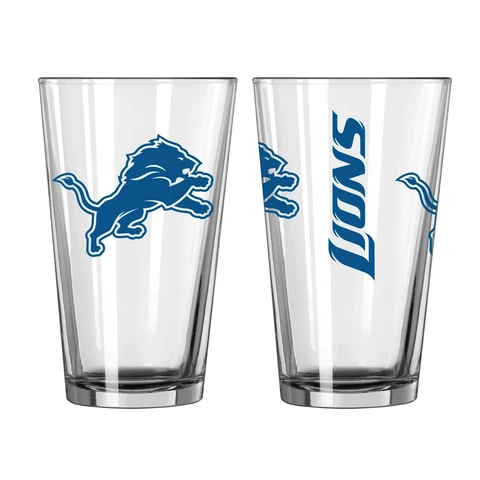 Detroit Lions Boelter NFL Game Day 16oz Pint Glass(1) Cover