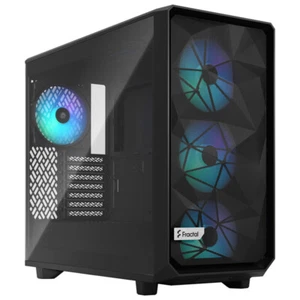 Fractal Design Meshify 2 Lite RGB Midi-Tower Light Tint, Tempered Glass, schwarz - Bild 1 von 10