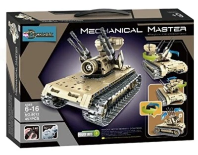 Char guerre militaire télécommandé, couleur sable 457 pièces - Photo 1/4