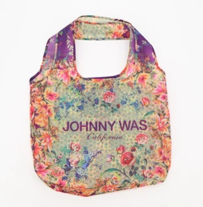 Johnny Was Reusable Shopping Bag Tote California Floral Butterfly Nylon - Picture 1 of 6