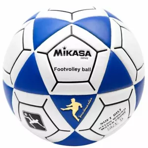 Mikasa Volleyball F531F-FA-BL Footvolleyball Blue White Size 5 - Picture 1 of 2