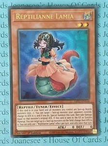 Tarjeta Yu-Gi-Oh Ultra Rara Reptilianne Lamia GFP2-EN116 1a Edición Nueva - Imagen 1 de 4