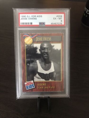 Sammelkarte Jesse Owens  1990 S.I. For Kids PSA 6 Karte 