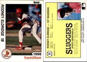 Rodney Eldridge 1990 Best Hamilton Redbirds #20 Card *AutographDen*