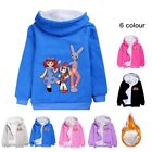 The New Amazing Digital Circus Children's Zipper Thick Jacket Hooded Coat Winte
