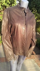 Scully Leather 114 Brown Rugged Motorcycle Jacket (L) - Picture 1 of 4