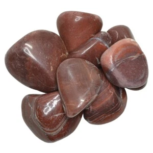 "Piedras caídas de dolomita a rayas rojas de 1 lb - grado 1 - ancho XL - 1,75"" a 2" - Imagen 1 de 2