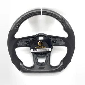 Carbonfas Alcantara Lenkrad Für Audi S3 S4 S5 RS3 RS4 RS5 B9 A3 A4 A5 Q8 Q2 Q5 - Bild 1 von 9