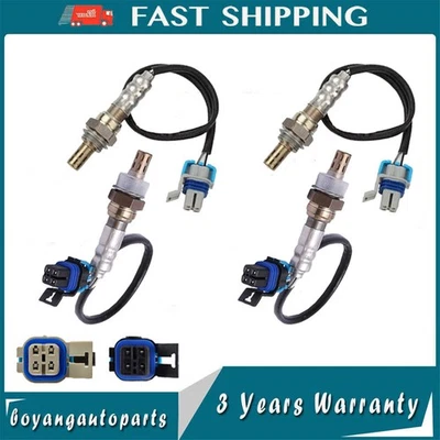 Juego de 4 sensores de oxígeno O2 aguas arriba+aguas abajo para GMC Savana 1500/2500/3500 2003-2007 Foto 1 de 4