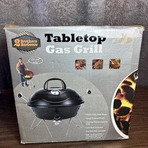 Vintage NEW 2 Brothers Barbecue Portable Propane Gas Tabletop Grill BBQ New - Picture 1 of 7