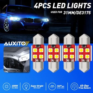 AUXITO 31MM LED Interior Dome Trunk Light 4 Bulb for Toyota Camry Collora Tacoma - Foto 1 di 10