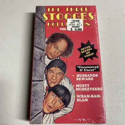 New VHS Tape - The Three Stooges Collection Volume 2 - 3 Black & White episodes Foto 1 de 3