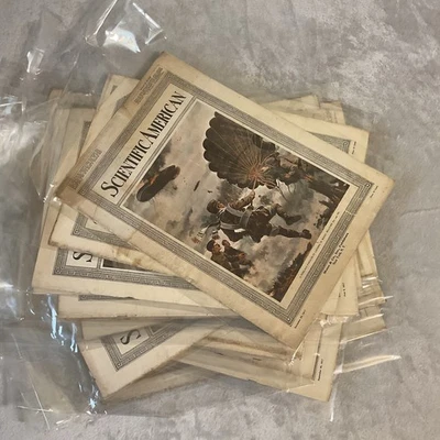 Antique Scientific American Magazine 1917 Cover Art Illustrations Ads Lot 32 Vtg - Image 1 of 4