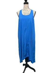 Vestido HALARA Breezful Talla Lg Cobalto Raceback Hi Lo Midi Bolsillos Secado Rápido - Imagen 1 de 7