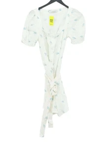 Sleeper Women's Midi Dress S White 100% Linen Shirt Dress - Picture 1 of 5