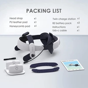 BOBOVR M2 plus Head Strap Twin Battery Combo Compatible with Meta Quest 2 VR Pow - Picture 1 of 13