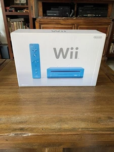 Consola Nintendo Wii (RVK S BAAG USZ) RARA Edición Limitada - Azul - TOTALMENTE NUEVA - Imagen 1 de 13