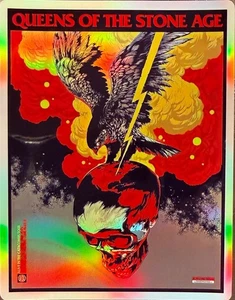 QUEENS OF THE STONE AGE CHICAGO IL POSTER/STICKER OCTOBER 2ND 2025 QOTSA - Picture 1 of 4