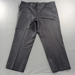 NWT Dockers Signature Relaxed Fit Flat Front Gray Khaki Pants Mens Size 44x30 - Picture 1 of 7