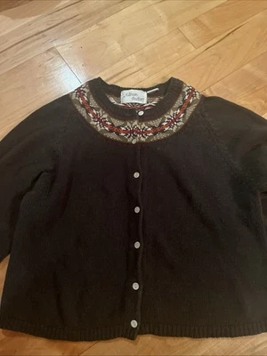 Cárdigan de esquí vintage Allison Brittany suéter talla pequeña Foto 1 de 4