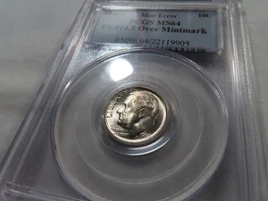 N66 USA 1950-S Roosevelt Dime FS-014.5 Over Mintmark PCGS MS-64 - Picture 1 of 2