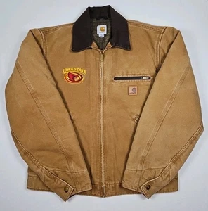 Vintage Carhartt Mens Duck Detroit Jacket Blanket Lined Size Medium Regular EUC - Picture 1 of 17