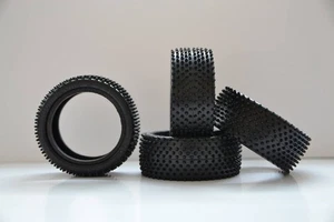 Neumáticos VR RALLY PIN súper suave (amarillo) (4 piezas) - neumáticos premium de rally de radiocontrol de 1/10 - Imagen 1 de 3