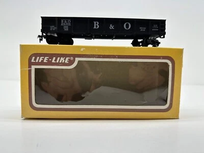 Life-Like Trains Black Gondola Car No.8445 B&O BALTIMORE & OHIO #24309 HO Scale - Image 1 of 4