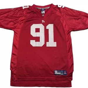 REEBOK NFL New York Giants #91 Justin Tuck Stitched Red Jersey Size: XL - Picture 1 of 7