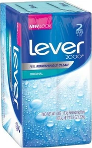 Lever 2000 Bar Seife Original Gefühl erfrischend sauber für die Haut 2er-Pack - Bild 1 von 2