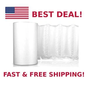 1640 ft 8"x4 Air Pillow Cushion Film Roll - Inflatable Air Bubble Bags Film - Picture 1 of 10