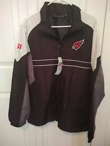 NFL Team ARIZONA CARDINALS Windbreaker Jacket Coat Large Sports Illustrated Logo - Picture 1 of 6