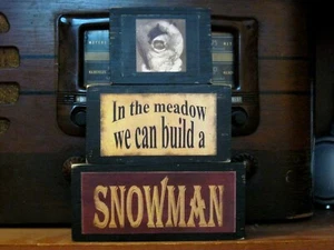Juego de bloques apilables In The Meadow We Can Build a Snowman Primitive Farmhouse - Imagen 1 de 3