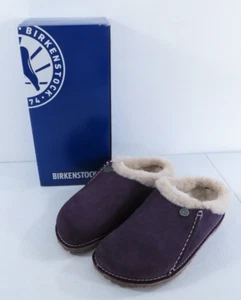 Birkenstock Zermatt Premium Dark Berry púrpura piel de oveja sin cordones EU 37 US 6 NUEVO EN CAJA - Imagen 1 de 10