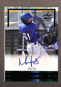 2020 Leaf Ultimate Draft #GLR-MA2 Maximo Acosta Auto Green /25