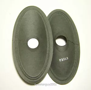 Pair Vintage 4"X8" Paper Cones - Speaker Parts - P3313 -- CS - Picture 1 of 2
