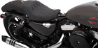 Black Silver Double Diamond Stitch Solo Seat For Sportster 1200 Low 06-11