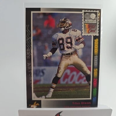 1992 Wild Card World League - #17 Titus Dixon (RC) San Antonio Riders - Image 1 of 4