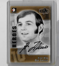 GUY LAFLEUR 2004 IN THE GAME HEROES,& PROSPECTS CERTIFIED AUTOGRAPH