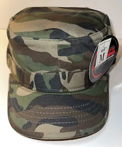 Cotton Military Cap Cadet Army Caps Unique Design Flat Hat - Picture 1 of 8