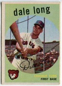 1959 Topps #414 Dale Long Chicago Cubs - Picture 1 of 2
