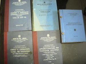 Publications 5 Types Aeronautics Military Italian Years 50 Apparechiature Many - Picture 1 of 1