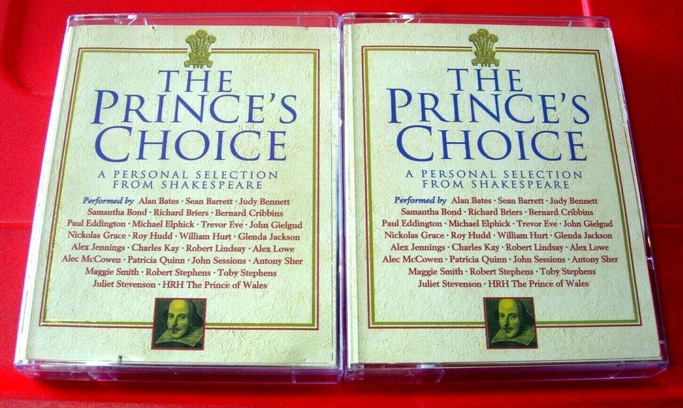 William Shakespeare The Prince's Choice 4-Tape Audio Prince Charles/John Gielgud - Image 1 of 2