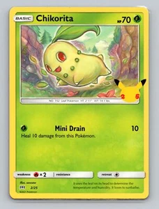 Chikorita #002/025 Promo Pokemon TCG McDonald's 25th Anniversary Promos - Picture 1 of 2