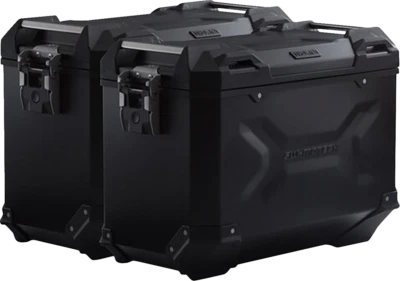 SW-MOTECH TRAX ADV Aluminum Case System - Black - Triumph Tiger/Tiger Explorer Foto 1 de 2