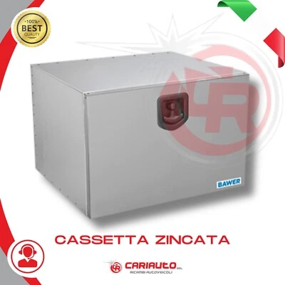 Cassetta Zincata 1mm Porta Attrezzi Camion Trattori Autocarro Furgoni Varie Misu - Imagen 1 de 4