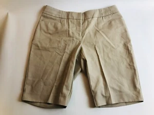 APT.9 Shorts Women's Size 4 Tan Solid Color Casual Chino Welt Pockets RN#73277 - Picture 1 of 9
