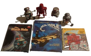 Disney 1979 Movie Black Hole PVC Figure 4 Types And 3 books rare find - Picture 1 of 18