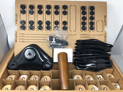 NLG-L6-DW 7 L Sectional Dark Wood 12 Support 5 Corner 34 Thumbscrews Leg Set - Image 1 of 4